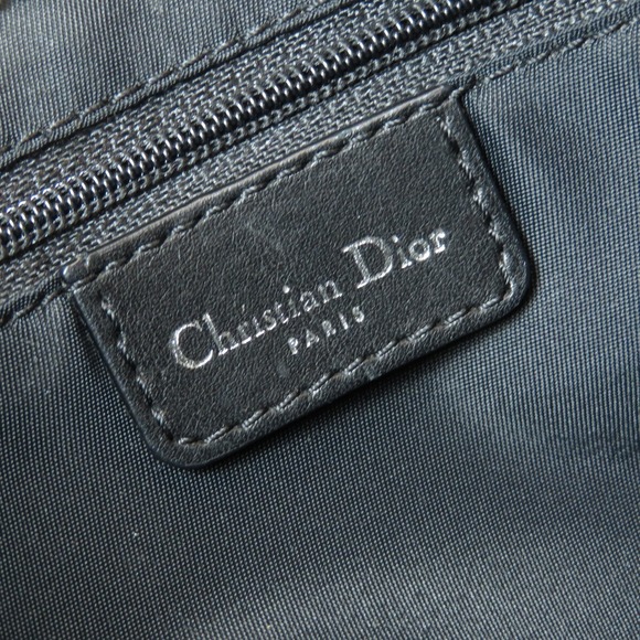 Christian Dior Trotter Pattern Shoulder Bag Canvas Black - Picture 6 of 9